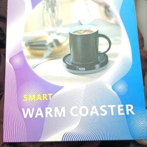 Smart Warm Coaster - Black With Free Select Porcelain Cup Listed Separately